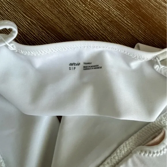 NWOT, Aerie longline white bikini top, Small - Picture 5 of 5